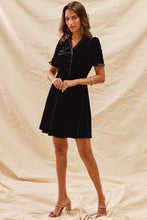 Load image into Gallery viewer, Velvet Ruffle Holiday Dress
