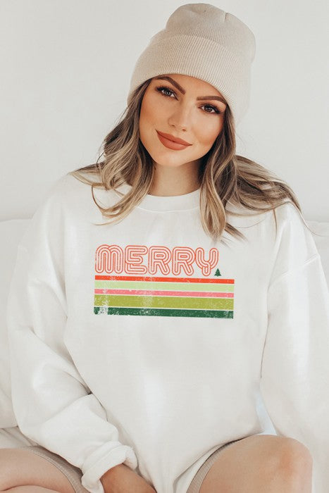 Retro Merry Sweatshirt