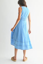 Load image into Gallery viewer, Sky Blue Embroidered Dress
