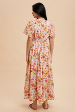 Load image into Gallery viewer, Cotton Floral Flutter Sleeve Maxi
