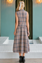 Load image into Gallery viewer, Plaid Sleeveless Dress

