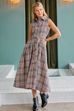 Load image into Gallery viewer, Plaid Sleeveless Dress
