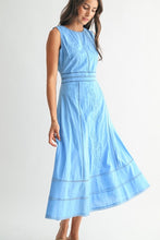 Load image into Gallery viewer, Sky Blue Embroidered Dress
