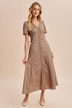 Load image into Gallery viewer, Tie Back Button Down Dress
