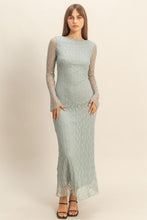 Load image into Gallery viewer, Dusty Blue Lace Dress
