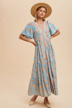 Load image into Gallery viewer, Border Print Button Down Dress
