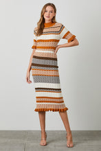 Load image into Gallery viewer, Ruffle Hem Sweater Dress
