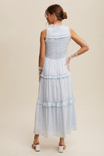 Load image into Gallery viewer, Blue Gingham Checked Dress
