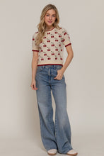 Load image into Gallery viewer, Cherry Crop Sweater
