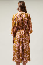 Load image into Gallery viewer, Afton Dress in Caramel &amp; Pink Floral
