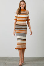 Load image into Gallery viewer, Ruffle Hem Sweater Dress
