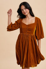 Load image into Gallery viewer, Golden Velvet Dress
