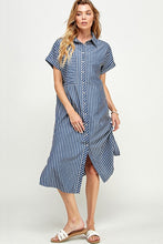 Load image into Gallery viewer, Striped Button Down Dress
