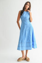 Load image into Gallery viewer, Sky Blue Embroidered Dress
