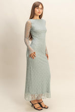 Load image into Gallery viewer, Dusty Blue Lace Dress
