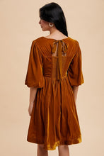 Load image into Gallery viewer, Golden Velvet Dress
