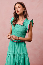 Load image into Gallery viewer, Ruffle Smocked Bodice Dress
