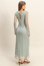 Load image into Gallery viewer, Dusty Blue Lace Dress
