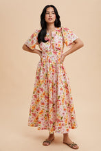 Load image into Gallery viewer, Cotton Floral Flutter Sleeve Maxi

