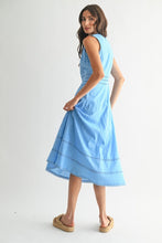 Load image into Gallery viewer, Sky Blue Embroidered Dress
