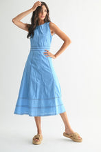 Load image into Gallery viewer, Sky Blue Embroidered Dress
