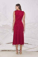 Load image into Gallery viewer, Red Ruffle Rouched Dress
