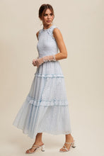 Load image into Gallery viewer, Blue Gingham Checked Dress

