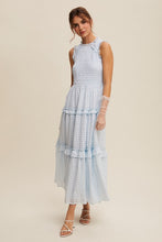 Load image into Gallery viewer, Blue Gingham Checked Dress
