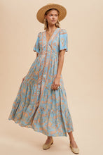 Load image into Gallery viewer, Border Print Button Down Dress
