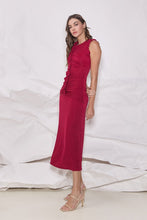 Load image into Gallery viewer, Red Ruffle Rouched Dress
