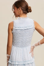 Load image into Gallery viewer, Blue Gingham Checked Dress
