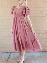 Load image into Gallery viewer, The Abigail Ruffle Tiered Sleeve Dress
