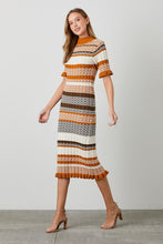 Load image into Gallery viewer, Ruffle Hem Sweater Dress
