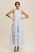 Load image into Gallery viewer, Blue Gingham Checked Dress
