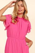 Load image into Gallery viewer, Holland Tiered Dress in Vibrant Pink
