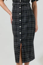 Load image into Gallery viewer, Tweed Button Up Pencil Dress
