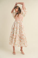 Load image into Gallery viewer, Peach Perfect Floral Dress
