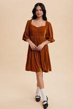 Load image into Gallery viewer, Golden Velvet Dress
