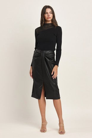 Pleather Skirt