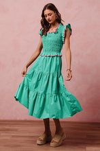 Load image into Gallery viewer, Ruffle Smocked Bodice Dress
