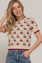 Load image into Gallery viewer, Cherry Crop Sweater

