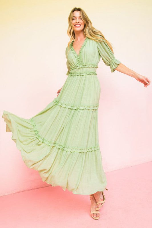 Bohemian Ruffle Dress