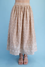 Load image into Gallery viewer, Sandstone Embroidered Skirt
