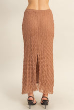 Load image into Gallery viewer, Neutral/Rose Colored Crinkle Skirt
