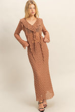 Load image into Gallery viewer, Neutral/Rose Colored Crinkle Skirt
