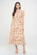 Load image into Gallery viewer, Sleeveless Chiffon Floral Dress

