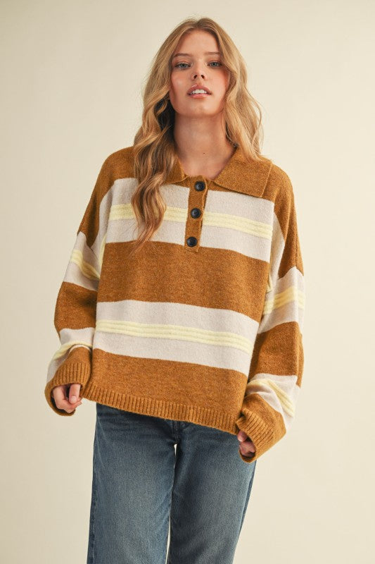 Striped Rugby Sweater