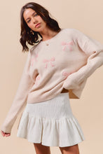 Load image into Gallery viewer, Embossed Bow Sweater
