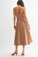 Load image into Gallery viewer, Pleated Pocket Canvas Dress
