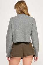 Load image into Gallery viewer, Teddy Bear Cropped Sweater
